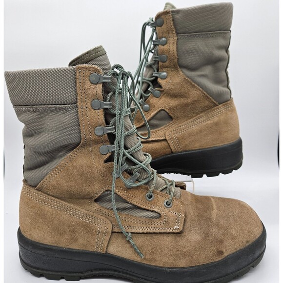 Belleville Military Combat Fly Boots Mens Size 11 Wide Sage Suede FAFTW Tactical main image 10
